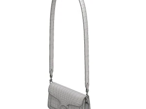 Tabby Shoulder Bag Brown 3D Model