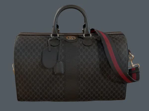 Ophidia GG Black medium travel duffle bag 3D Model