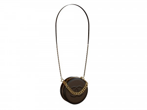 Bag Round Earth Big Logo Black 3D Model
