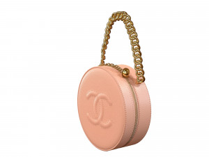 Bag Round Earth Big Logo Cream Model 3D