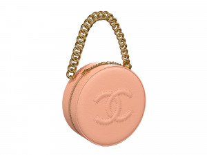 Bag Round Earth Big Logo Cream Model 3D