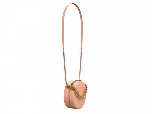 Bag Round Earth Big Logo Cream Model 3D