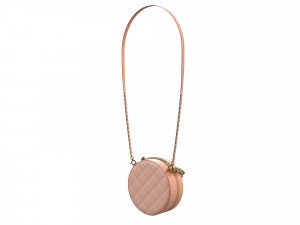Bag Round Earth Big Logo Cream Model 3D