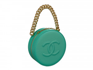 Bag Round Earth Big Logo Green 3D 모델