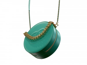 Bag Round Earth Big Logo Green 3D 모델