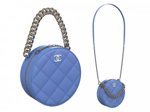 Bag Round Earth Big Logo Blue 3D Модель