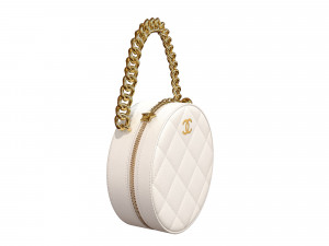 Bag Round Earth Big Logo White Modelo 3D