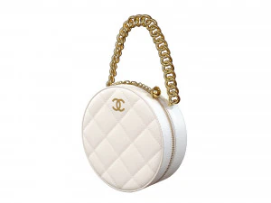 Bag Round Earth Big Logo White 3D Model