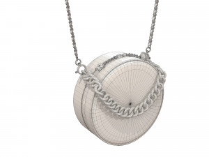 Bag Round Earth Big Logo White Modelo 3D