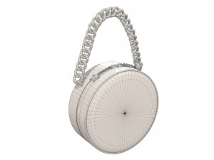 Bag Round Earth Big Logo White Modelo 3D