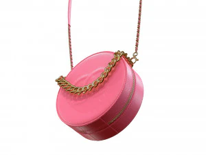 Bag Round Earth Big Logo Pink 3D Model