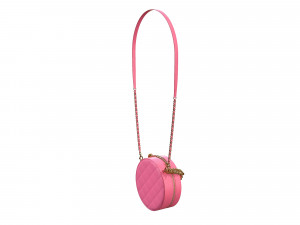 Bag Round Earth Big Logo Pink 3Dモデル