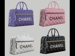 Vintage Logo Leather Handbag Model 3D