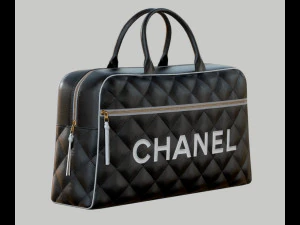 Vintage Logo Leather Handbag 3D Model