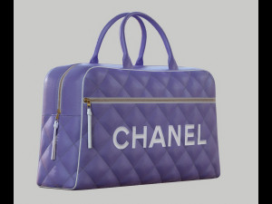 Vintage Logo Leather Handbag 3D मॉडल