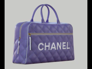 Vintage Logo Leather Handbag 3D Model
