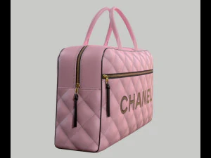 Vintage Logo Leather Handbag 3D Model