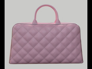 Vintage Logo Leather Handbag 3D मॉडल