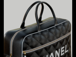 Vintage Logo Leather Handbag 3D मॉडल