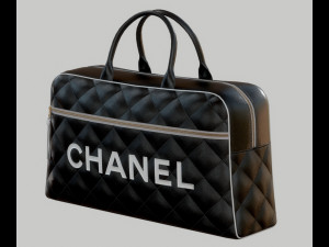 Vintage Logo Leather Handbag 3D मॉडल