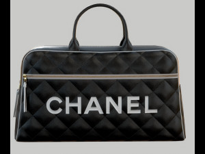 Vintage Logo Leather Handbag 3D मॉडल