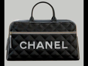 Vintage Logo Leather Handbag 3D Model