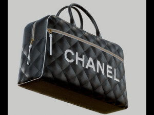 Vintage Logo Leather Handbag 3D मॉडल