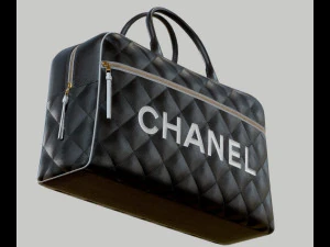 Vintage Logo Leather Handbag 3D Model