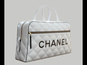 Vintage Logo Leather Handbag 3D Model