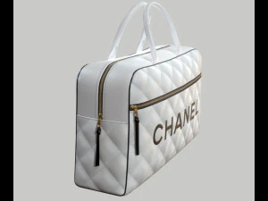 Vintage Logo Leather Handbag 3D Model