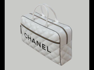 Vintage Logo Leather Handbag 3D Model