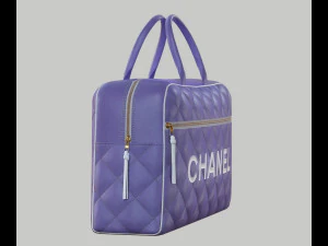 Vintage Logo Leather Handbag 3D Model