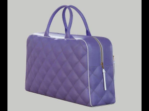 Vintage Logo Leather Handbag 3D Model