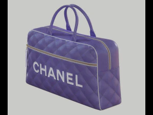 Vintage Logo Leather Handbag 3D Model