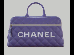 Vintage Logo Leather Handbag 3D Model