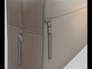 Vintage Logo Leather Handbag 3D Model