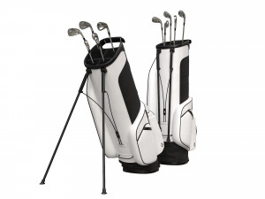 Golf Bag Vessel Player IV Pro White 3D Модель