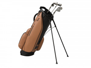 Golf Bag Vessel Player IV Pro Brown 3D Model