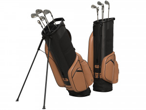 Golf Bag Vessel Player IV Pro Brown 3D Model