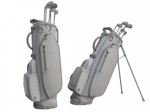 Golf Bag Vessel Player IV Pro Brown 3D Model