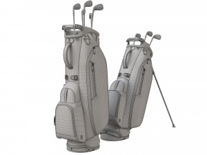 Golf Bag Vessel Player IV Pro Brown 3D Model