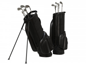 Golf Bag Vessel Player IV Pro Black 3D Модель