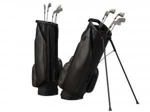 Golf Bag Vessel Player IV Pro Black 3D Модель