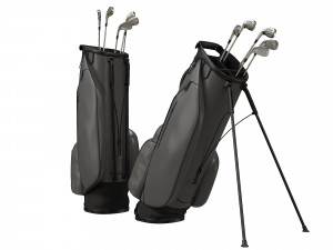 Golf Bag Vessel Player IV Pro Gray Modèle 3D