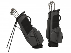 Golf Bag Vessel Player IV Pro Gray Modèle 3D