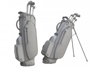 Golf Bag Vessel Player IV Pro Gray 3D Model
