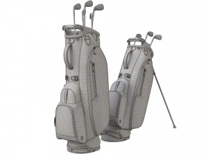Golf Bag Vessel Player IV Pro Gray 3D Model