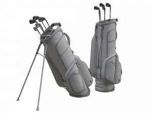 Golf Bag Vessel Player IV Pro Gray 3D Model
