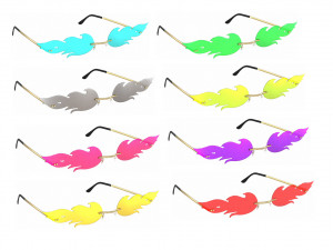 Woman Sunglasses Fire Model 3D