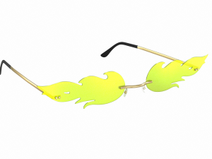 Woman Sunglasses Fire Model 3D